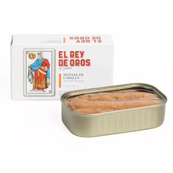 HUEVAS DE CABALLA EN ACEITE DE OLIVA LATA 120g. EL REY DE OROS BARBATE