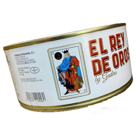 FILETES DE MELVA CANUTERA EN ACEITE DE OLIVA LATA 975g. EL REY DE OROS