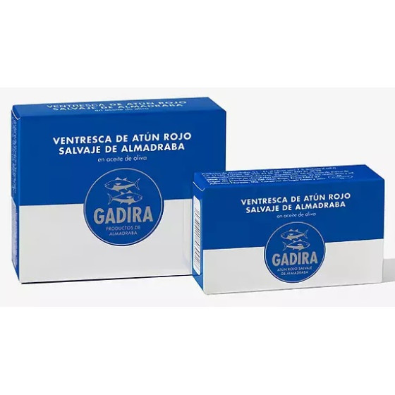 VENTRESCA DE ATÚN ROJO SALVAJE DE ALMADRABA EN ACEITE DE OLIVA LATA 23