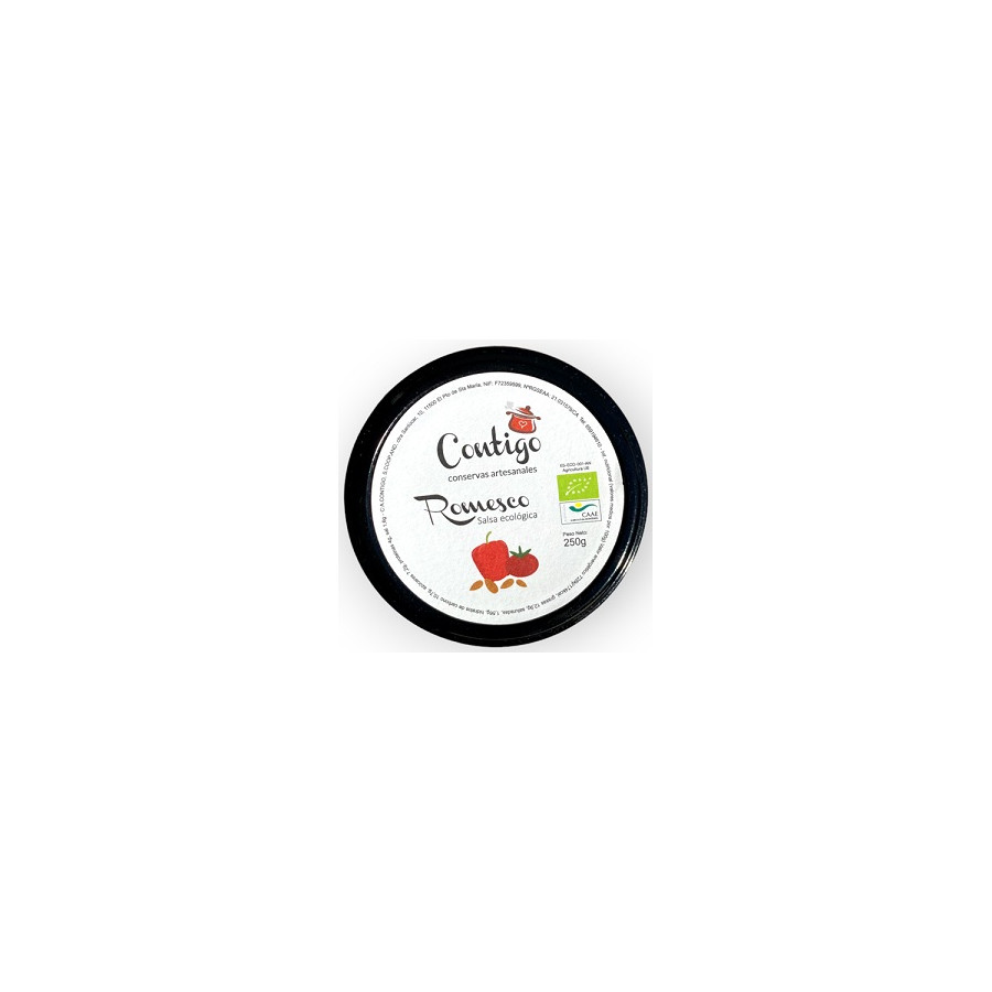 ROMESCO SALSA ECOLÓGICA 250 GR CONTIGO CONSERVAS ARTESANALES
