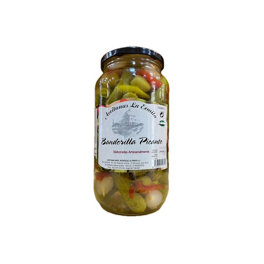 BANDERILLAS PICANTES 1350 gr. ACEITUNAS LA ERMITA