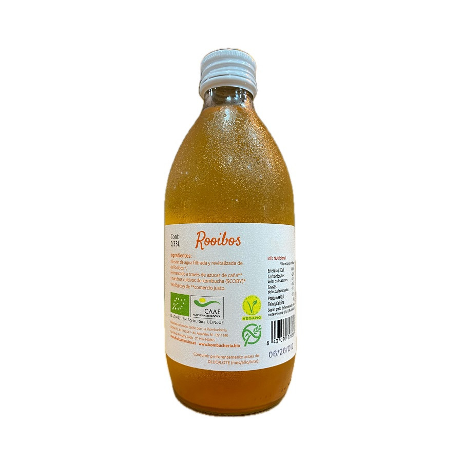 BIO KOMBUCHA ROOIBOS LA KOMBUCHERÍA LIRONA CONIL CÁDIZ 33CL