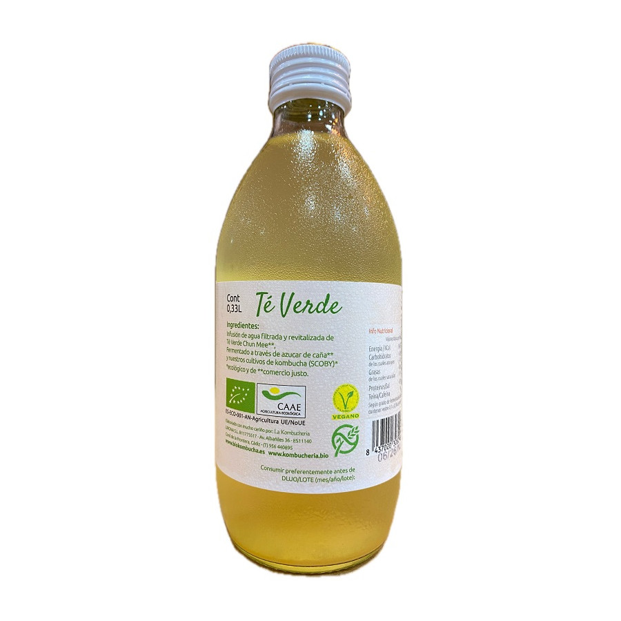 BIO KOMBUCHA TÉ VERDE LA KOMBUCHERÍA LIRONA CONIL CÁDIZ 33CL