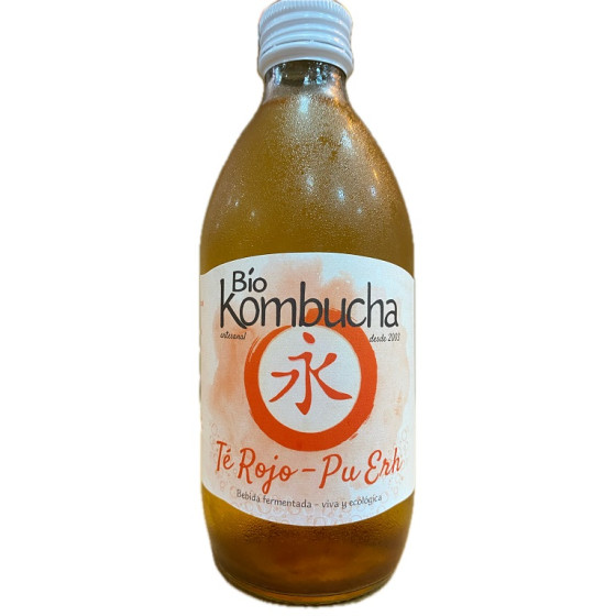 BIO KOMBUCHA ARTESANAL TÉ ROJO PU ERH 33CL LA KOMBUCHERÍA
