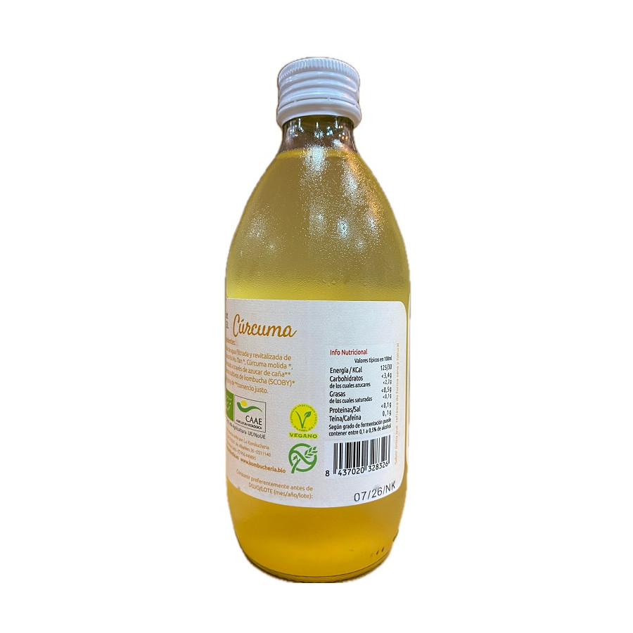 BIO KOMBUCHA CÚRCUMA LA KOMBUCHERÍA LIRONA CONIL CÁDIZ 33CL