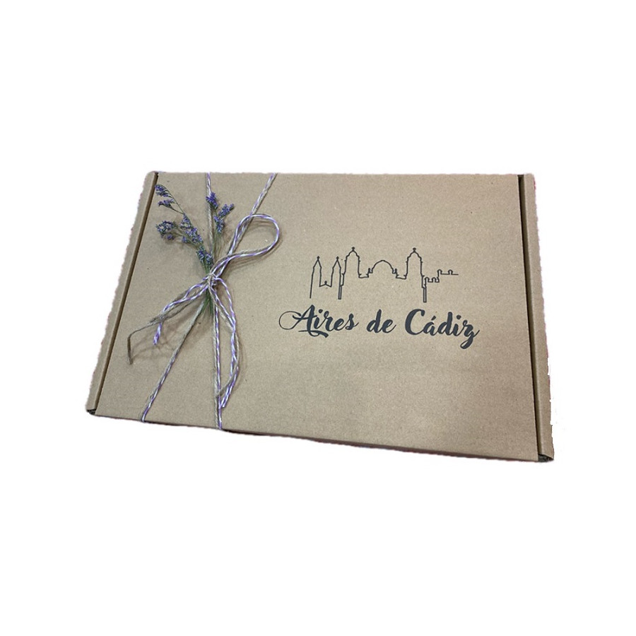 CAJA DE REGALO AIRES DE CÁDIZ 37X25X9 CM – PACKAGING PREMIUM PARA PROD
