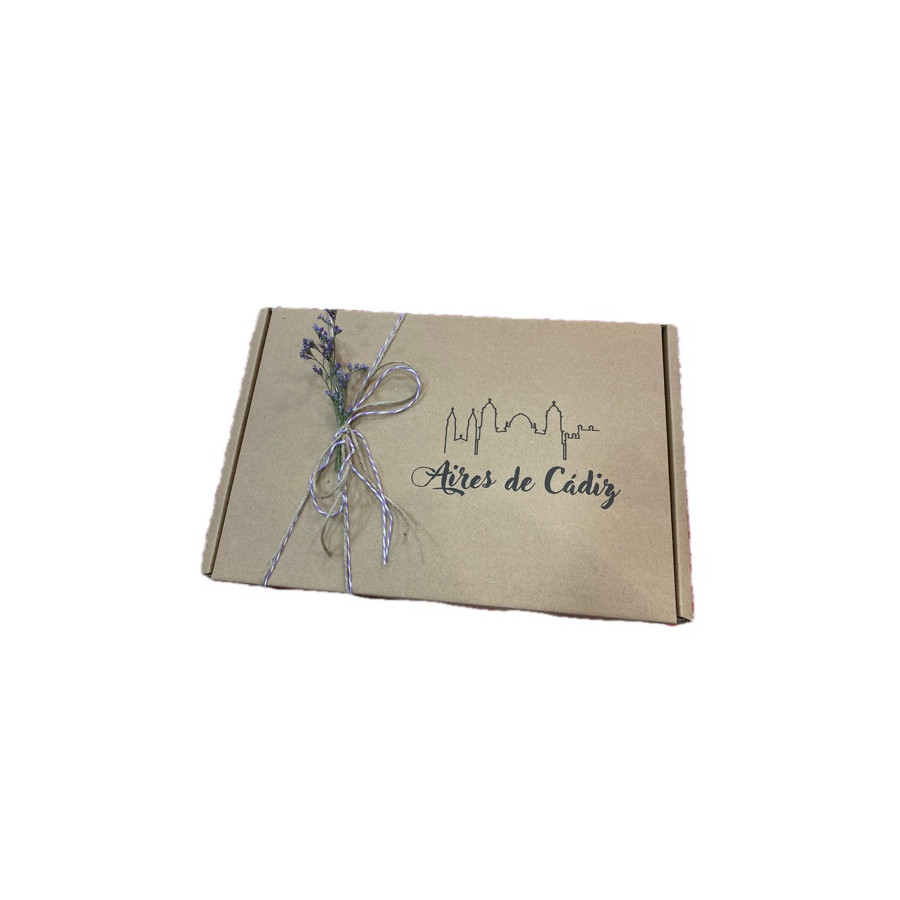 CAJA DE REGALO AIRES DE CÁDIZ 37X25X9 CM – PACKAGING PREMIUM PARA PROD
