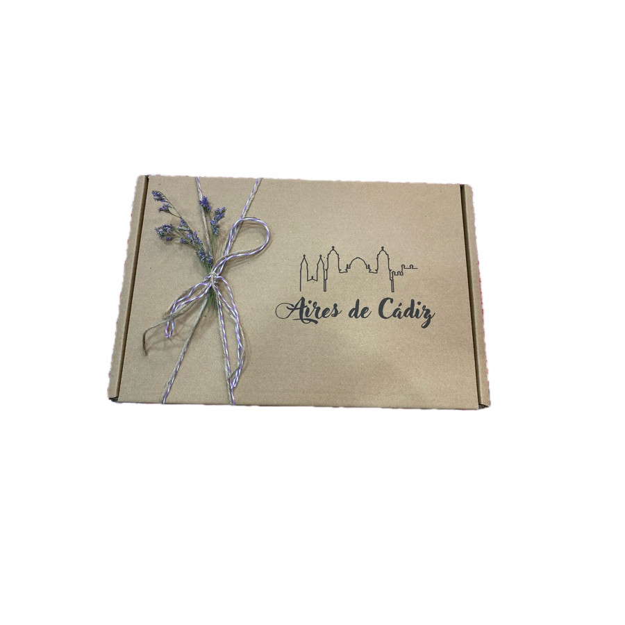 CAJA DE REGALO AIRES DE CÁDIZ 37X25X9 CM – PACKAGING PREMIUM PARA PROD