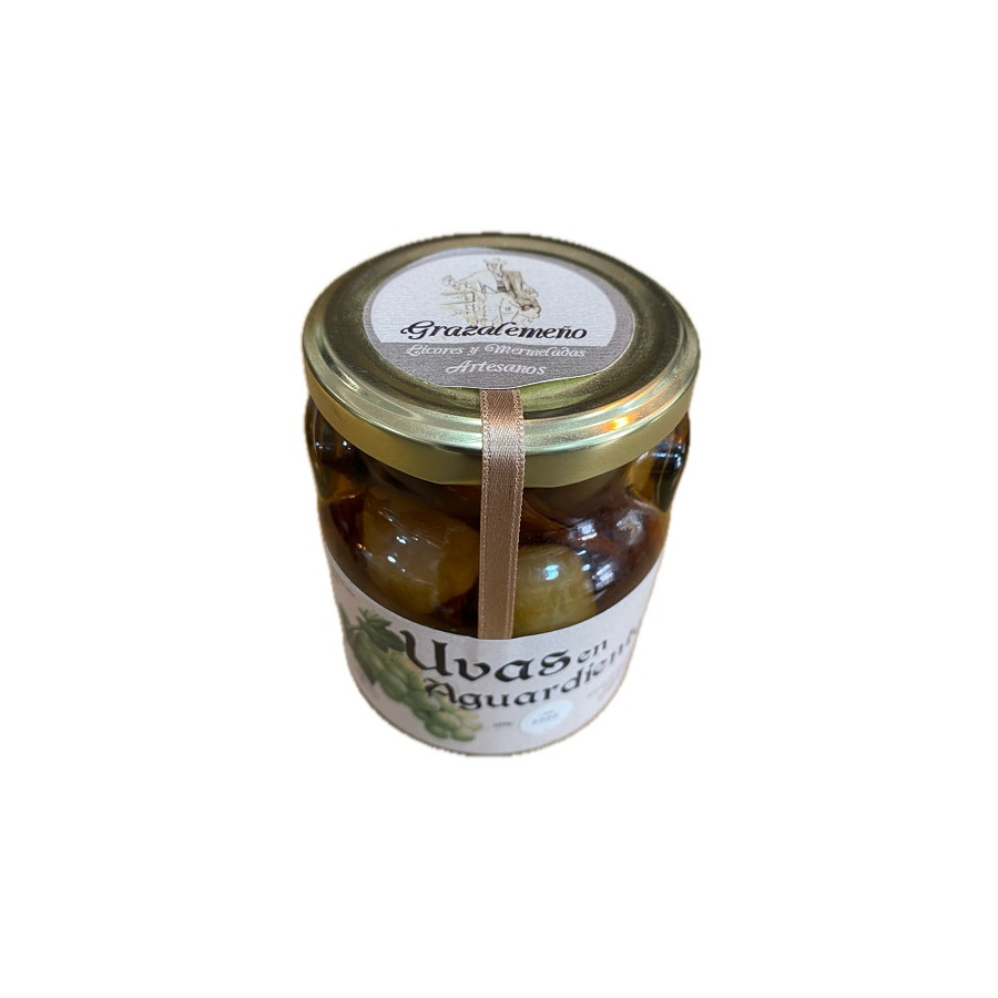 UVAS EN AGUARDIENTE ARTESANALES 290G – CONSERVA GOURMET TRADICIONAL DE