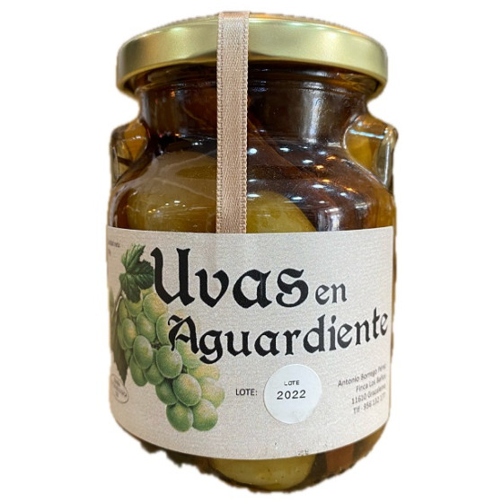 UVAS EN AGUARDIENTE ARTESANALES 290G – CONSERVA GOURMET TRADICIONAL DE