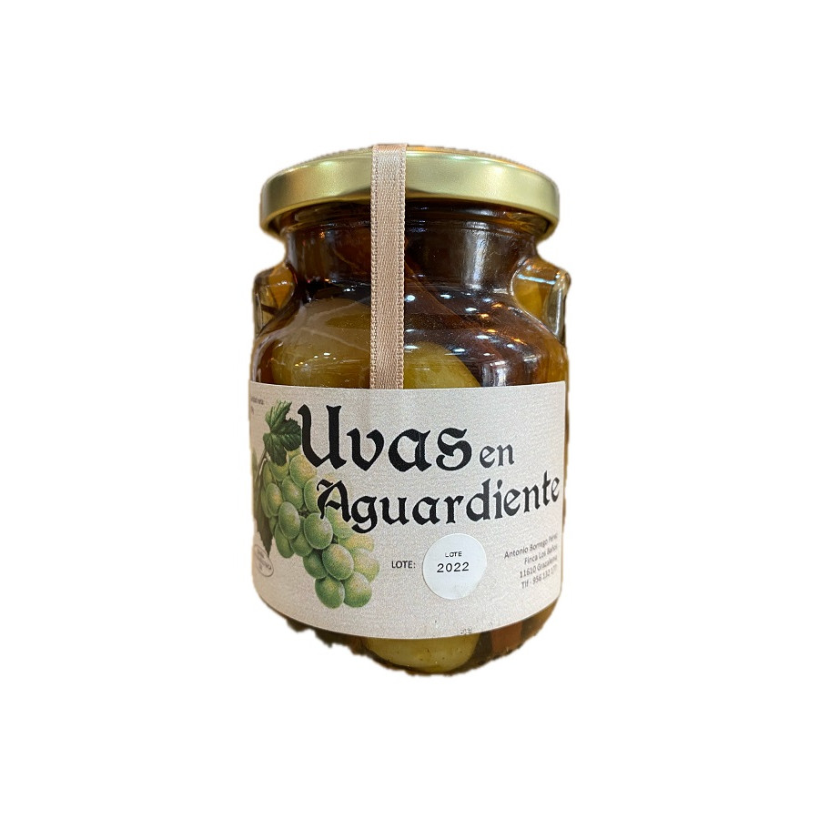 UVAS EN AGUARDIENTE ARTESANALES 290G – CONSERVA GOURMET TRADICIONAL DE