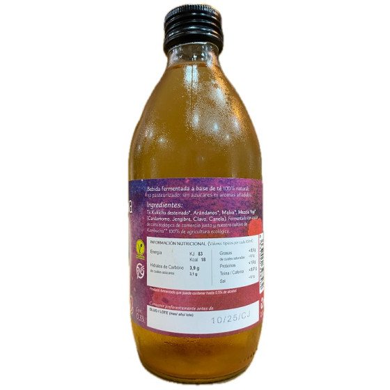 BIO KOMBUCHA LUNA LA KOMBUCHERÍA LIRONA CONIL CÁDIZ 33CL.