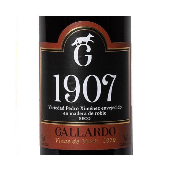 VINO 1907 BOTELLA 75cl. BODEGAS GALLARDO VEJER