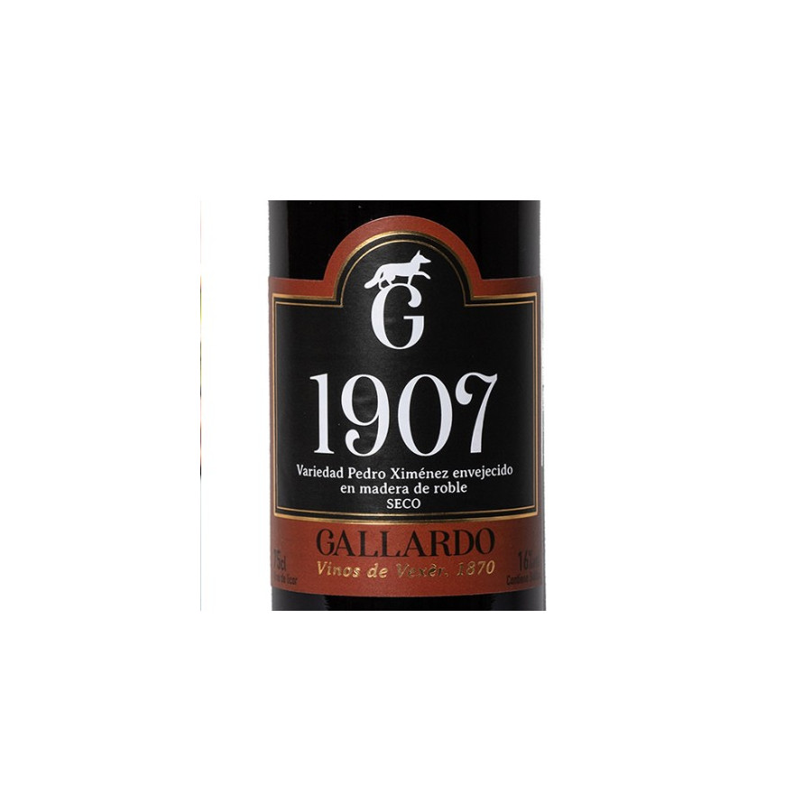 VINO 1907 BOTELLA 75cl. BODEGAS GALLARDO VEJER