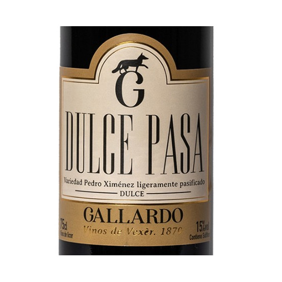 VINO DULCE PASA BOTELLA 75cl. BODEGAS GALLARDO VEJER