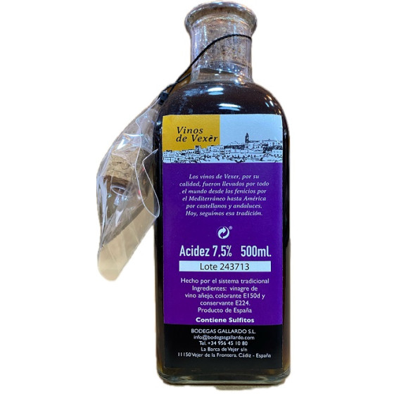 VINAGRE DE VEXÈR VINAGRE DE VINO AÑEJO BODEGAS GALLARDO VEJER DE LA FR