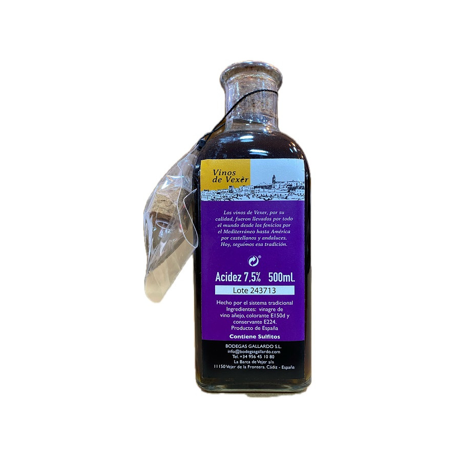 VINAGRE DE VEXÈR VINAGRE DE VINO AÑEJO BODEGAS GALLARDO VEJER DE LA FR
