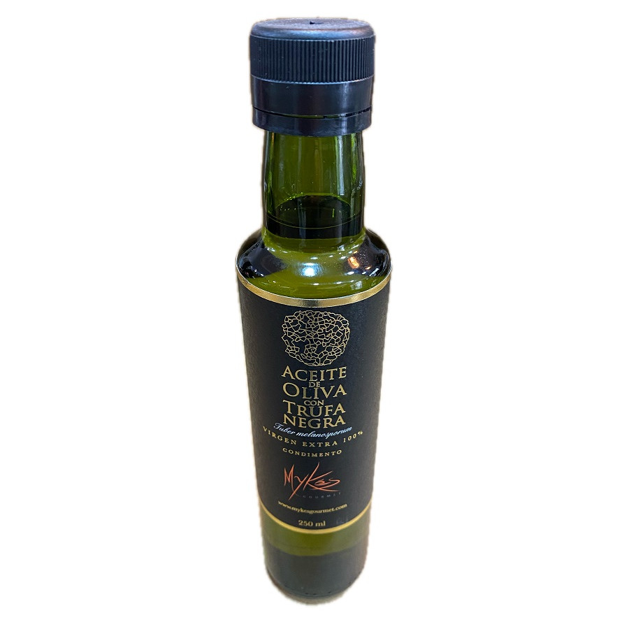 ACEITE DE OLIVA VIRGEN EXTRA CON TRUFA NEGRA MYKES GOURMET 250 ML - SA