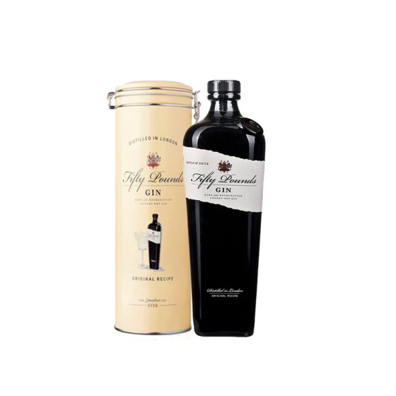 FIFTY POUND GIN 0.70cl ESTUCHE METAL