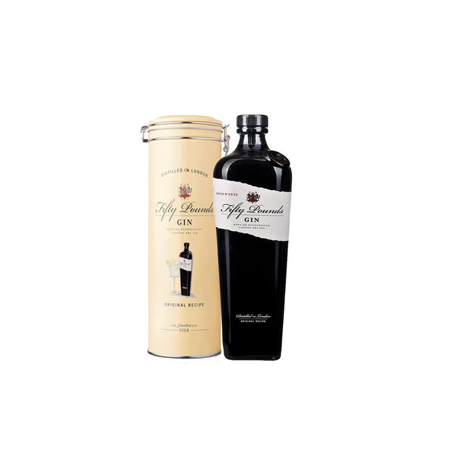 FIFTY POUND GIN 0.70cl ESTUCHE METAL