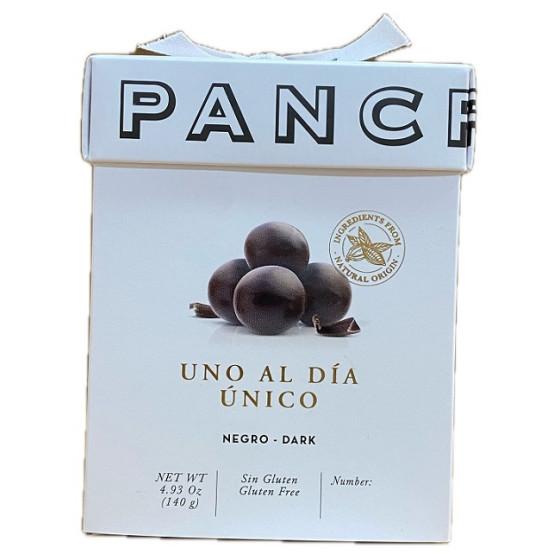 UNO AL DÍA ÚNICO CHOCOLATE NEGRO PANCRACIO 140gr.