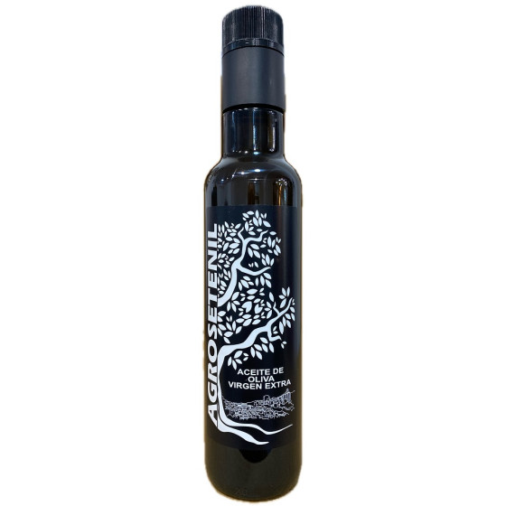 AOVE AGROSETENIL 250 ML BOTELLA CRISTAL – ACEITE VIRGEN EXTRA GOURMET 