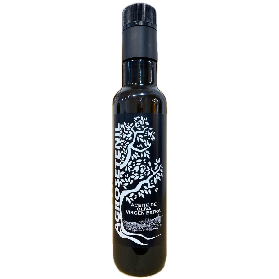 AOVE AGROSETENIL 250 ML BOTELLA CRISTAL – ACEITE VIRGEN EXTRA GOURMET 