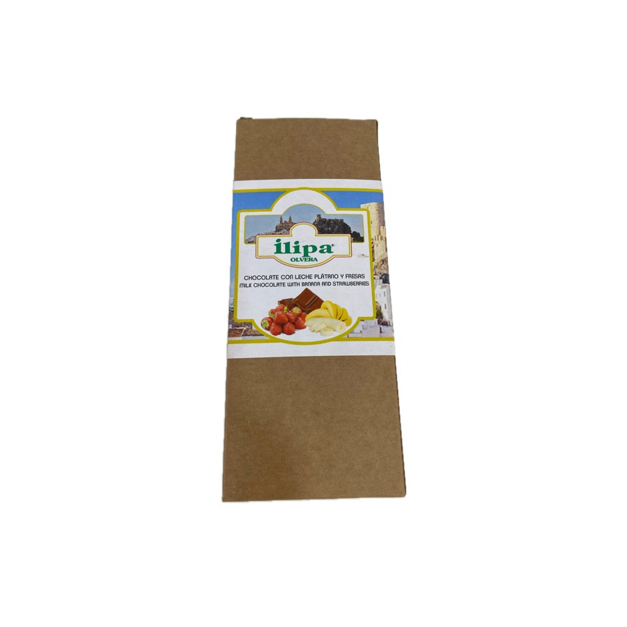 CHOCOLATE CON LECHE PLÁTANO Y FRESAS ILIPA OLVERA TIERRA DE CÁDIZ