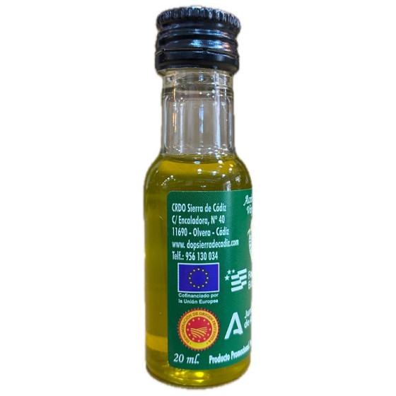 ACEITE DE OLIVA VIRGEN EXTRA 20 ML ACEITES SIERRA DE CÁDIZ CRDO OLVERA