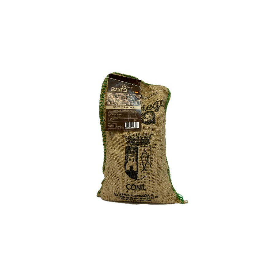 LENTEJAS PARDINAS SACO 1 Kg. LEGUMBRES SELECTAS DIEGO ZARA CONIL