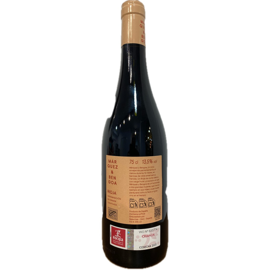MÁRQUEZ & BENGOA RIOJA 75 CL – VINO TINTO DE LA DOCa RIOJA