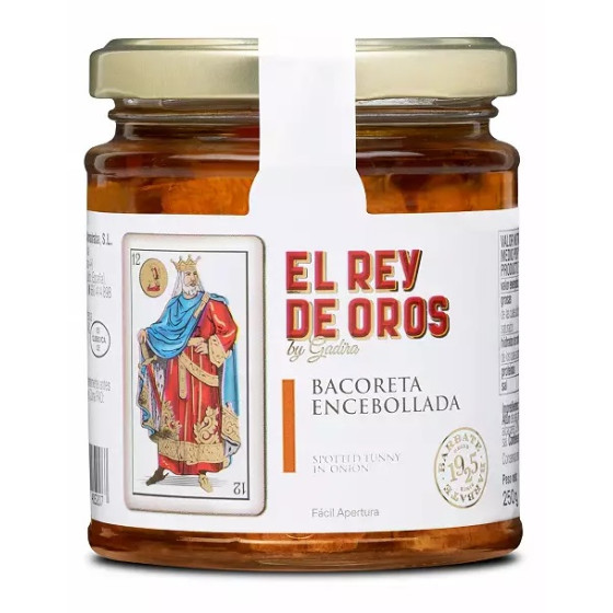 BACORETA ENCEBOLLADA TARRO 250g. EL REY DE OROS BARBATE
