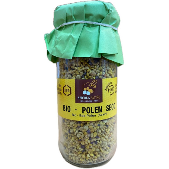 POLEN SECO BIO APÍCOLA PATIÑO 130 G – POLEN ARTESANAL ECOLÓGICO DE CON