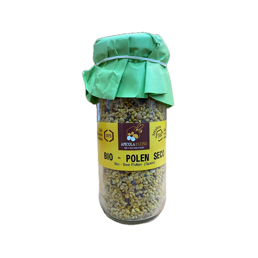 POLEN SECO BIO APÍCOLA PATIÑO 130 G – POLEN ARTESANAL ECOLÓGICO DE CON