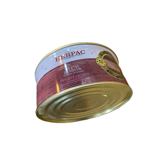 FILETES DE MELVA EN ACEITE DE GIRASOL LATA 1015g. HERPAC BARBATE