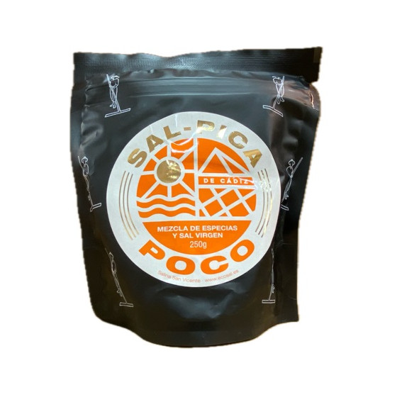 SAL-PICA POCO MEZCLA DE ESPECIAS Y SAL VIRGEN 250g. SALINAS SAN VICENT