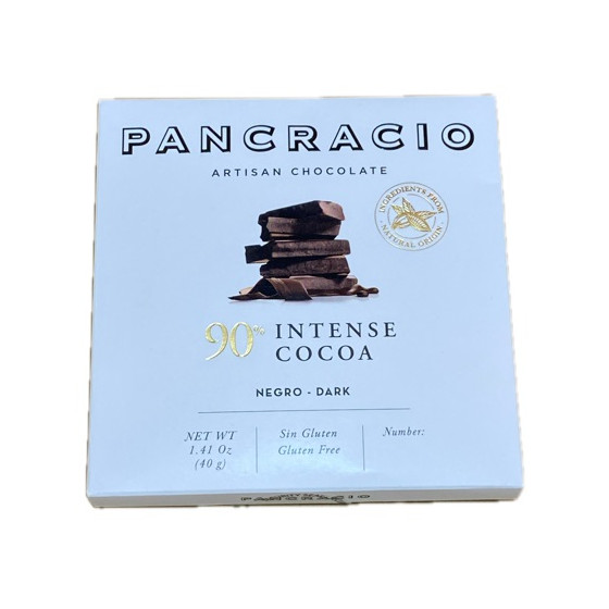 CHOCOLATE ARTESANO 90% INTENSE COCOA 40g PANCRACIO