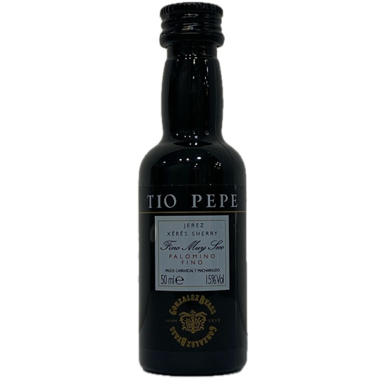BOTELLITA VINO FINO TIO PEPE 50 ml. GONZÁLEZ BYASS