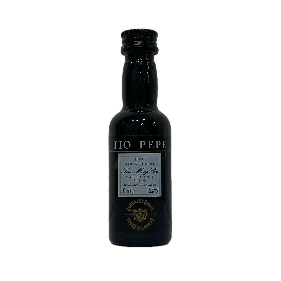 BOTELLITA VINO FINO TIO PEPE 50 ml. GONZÁLEZ BYASS
