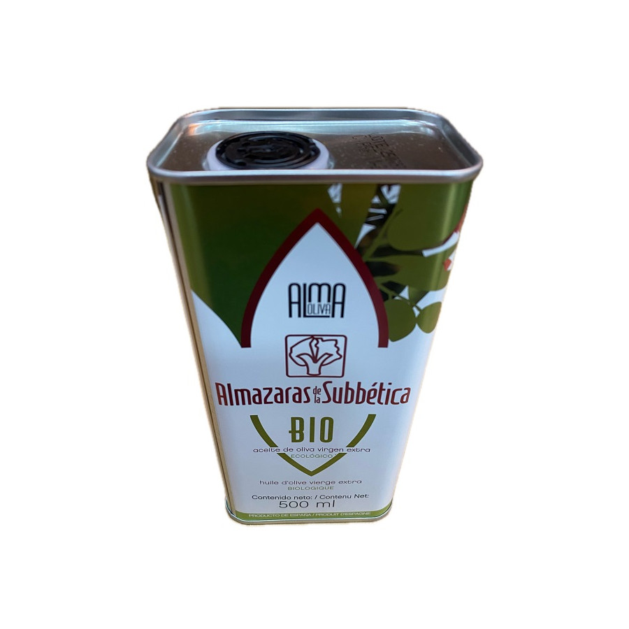 ACEITE DE OLIVA VIRGEN EXTRA ECOLÓGICO 500ML ALMAOLIVA BIO EN LATA
