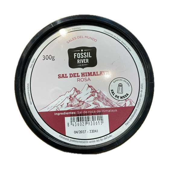 SAL DEL HIMALAYA ROSA FOSSIL RIVER 300 G – SAL GOURMET PREMIUM RICA EN