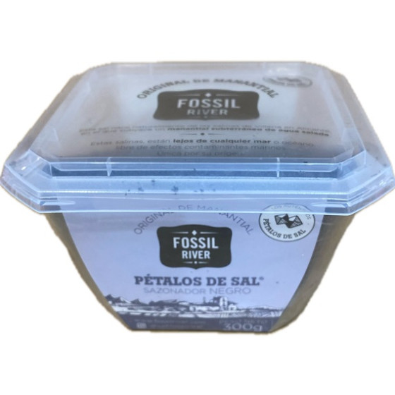 PÉTALOS DE SAL NEGROS FOSSIL RIVER 300 G – SAZONADOR GOURMET PREMIUM C