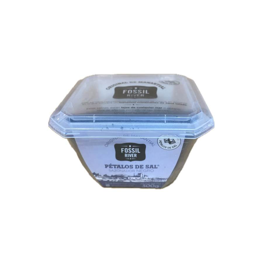 PÉTALOS DE SAL NEGROS FOSSIL RIVER 300 G – SAZONADOR GOURMET PREMIUM C
