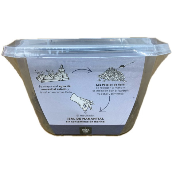 PÉTALOS DE SAL NEGROS FOSSIL RIVER 300 G – SAZONADOR GOURMET PREMIUM C