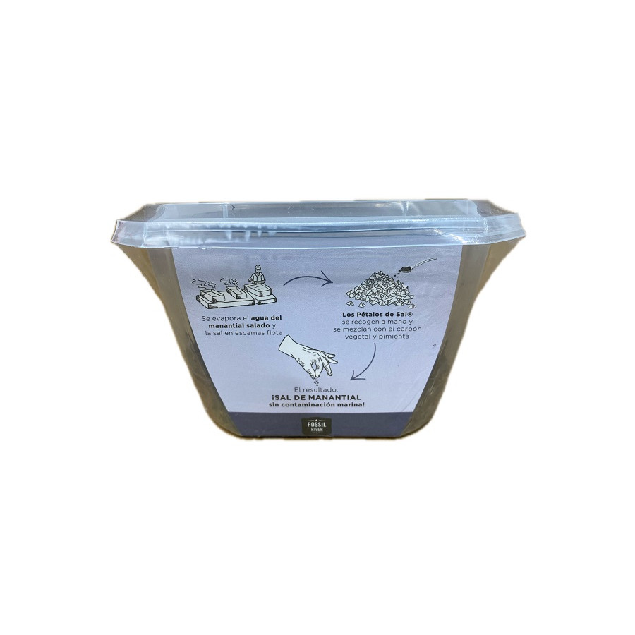 PÉTALOS DE SAL NEGROS FOSSIL RIVER 300 G – SAZONADOR GOURMET PREMIUM C
