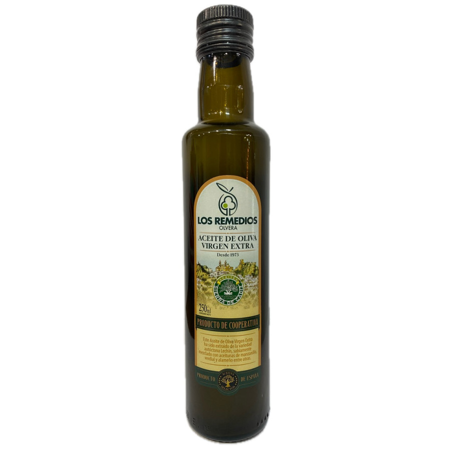 ACEITE DE OLIVA VIRGEN EXTRA LOS REMEDIOS 250 ML – AOVE DE LA SIERRA D
