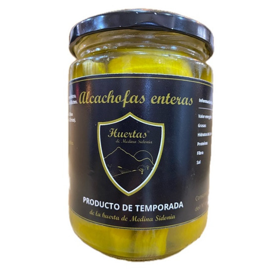 ALCACHOFAS ENTERAS TARRO 420 gr PRODUCTO DE TEMPORADA DE LA HUERTA DE 