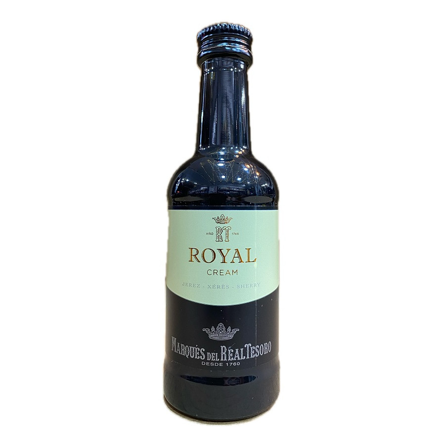 VINO ROYAL CREAM 100 ml. SHERRY MARQUÉS DEL REAL TESORO