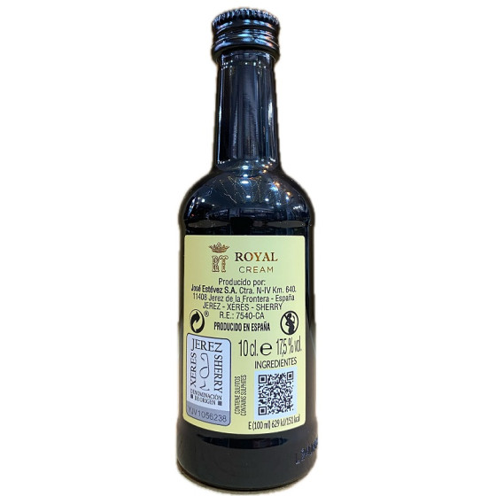VINO ROYAL CREAM 100 ml. SHERRY MARQUÉS DEL REAL TESORO