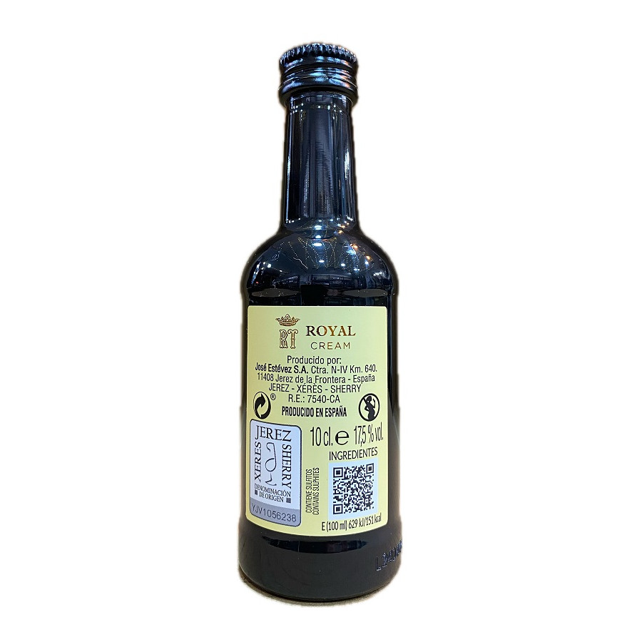 VINO ROYAL CREAM 100 ml. SHERRY MARQUÉS DEL REAL TESORO